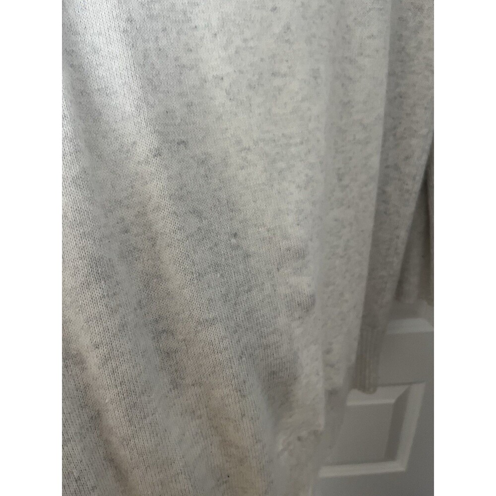 Gap Body Angora Blend  Light Gray Open Front Cardigan Size Medium  Cozy Lounge - Picture 4 of 7